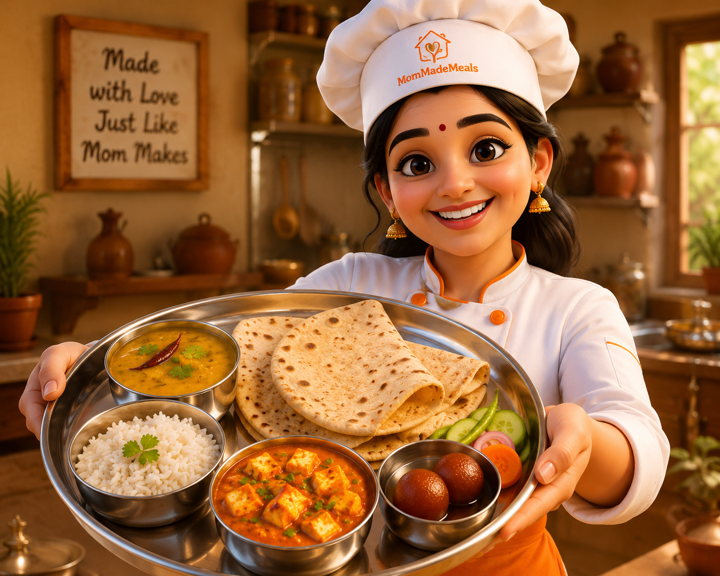 Premium Vegetarian Indian Thali Package